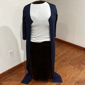 Ralph Lauren navy blue cardigan.Long.